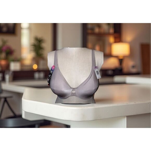 NWT Full Figure Hanes Lily Fit Nude Wired Bra Size 36D - Picture 2 of 7